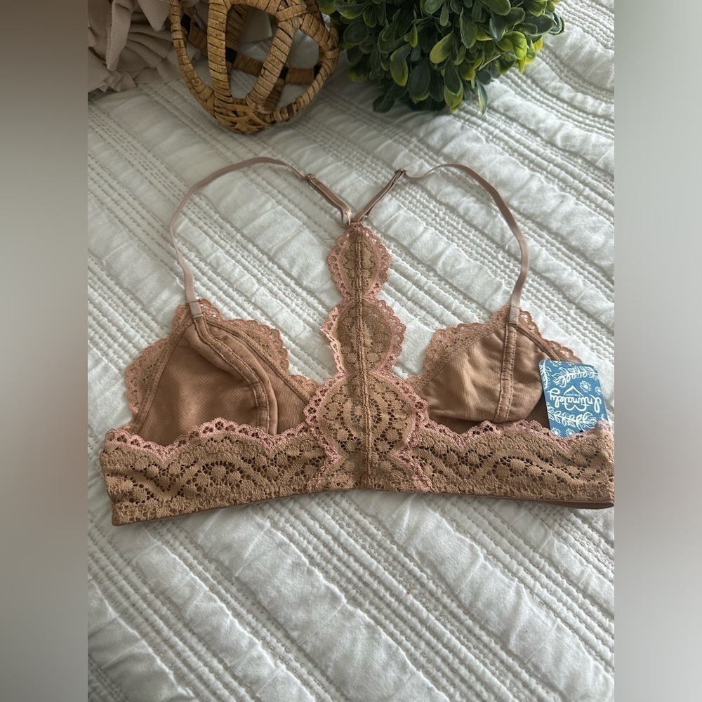 Free People Intimately Slow Dance Underwire Bra in Nude Size 32B - Picture 4 of 12